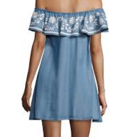 Rebecca Minkoff Rita embroidered chambray dress great preowned condition XS - Picture 12 of 12